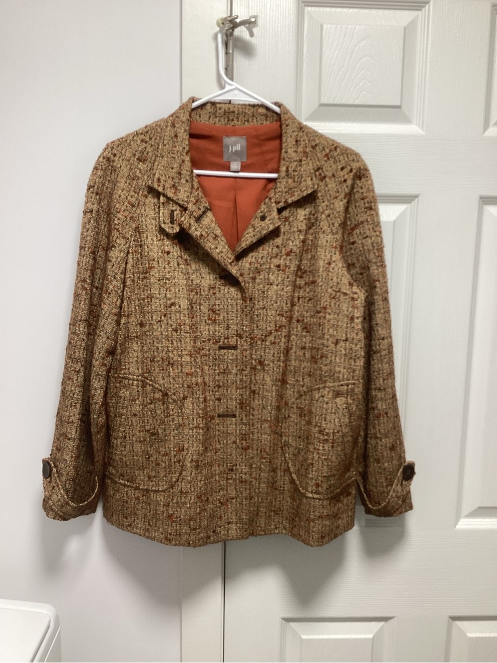 J. Jill Tan Tweed Blazer - Size M